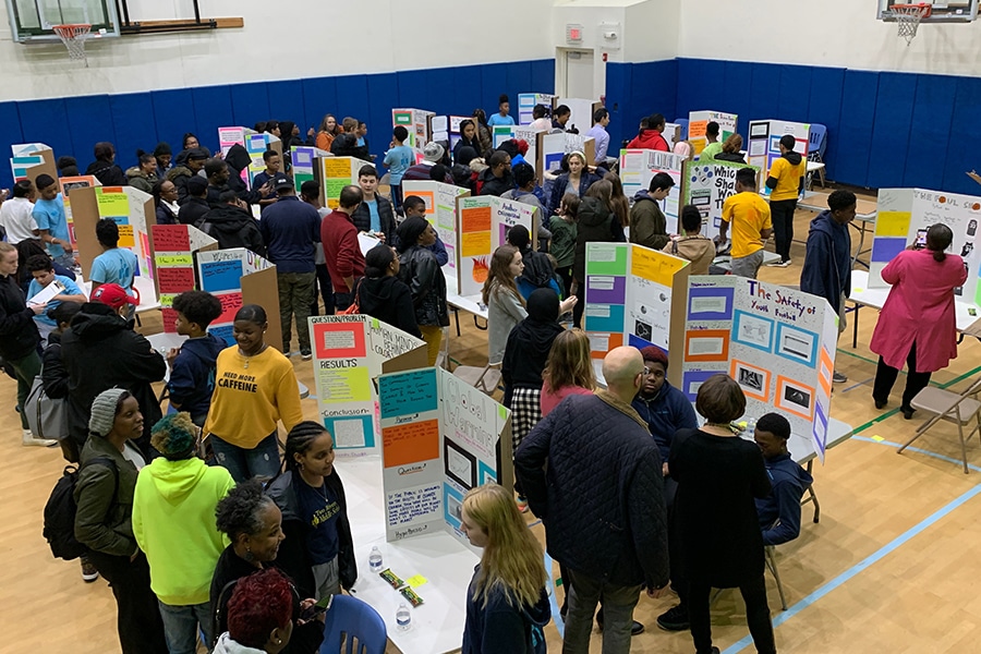 Academic fair at Two Rivers